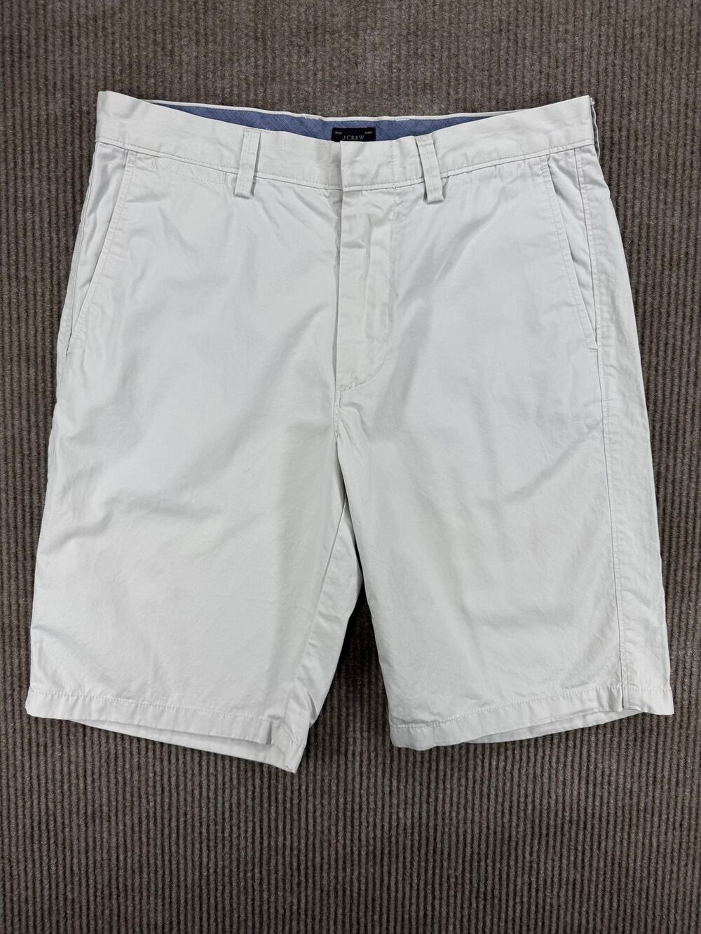 J.Crew Club Men Flat Front Chino Shorts Gray 31